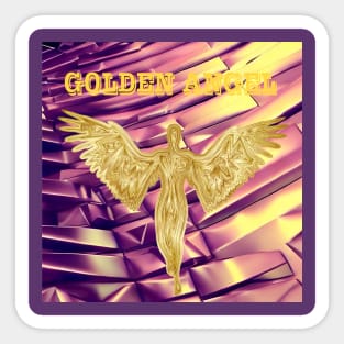 Golden Angel Sticker